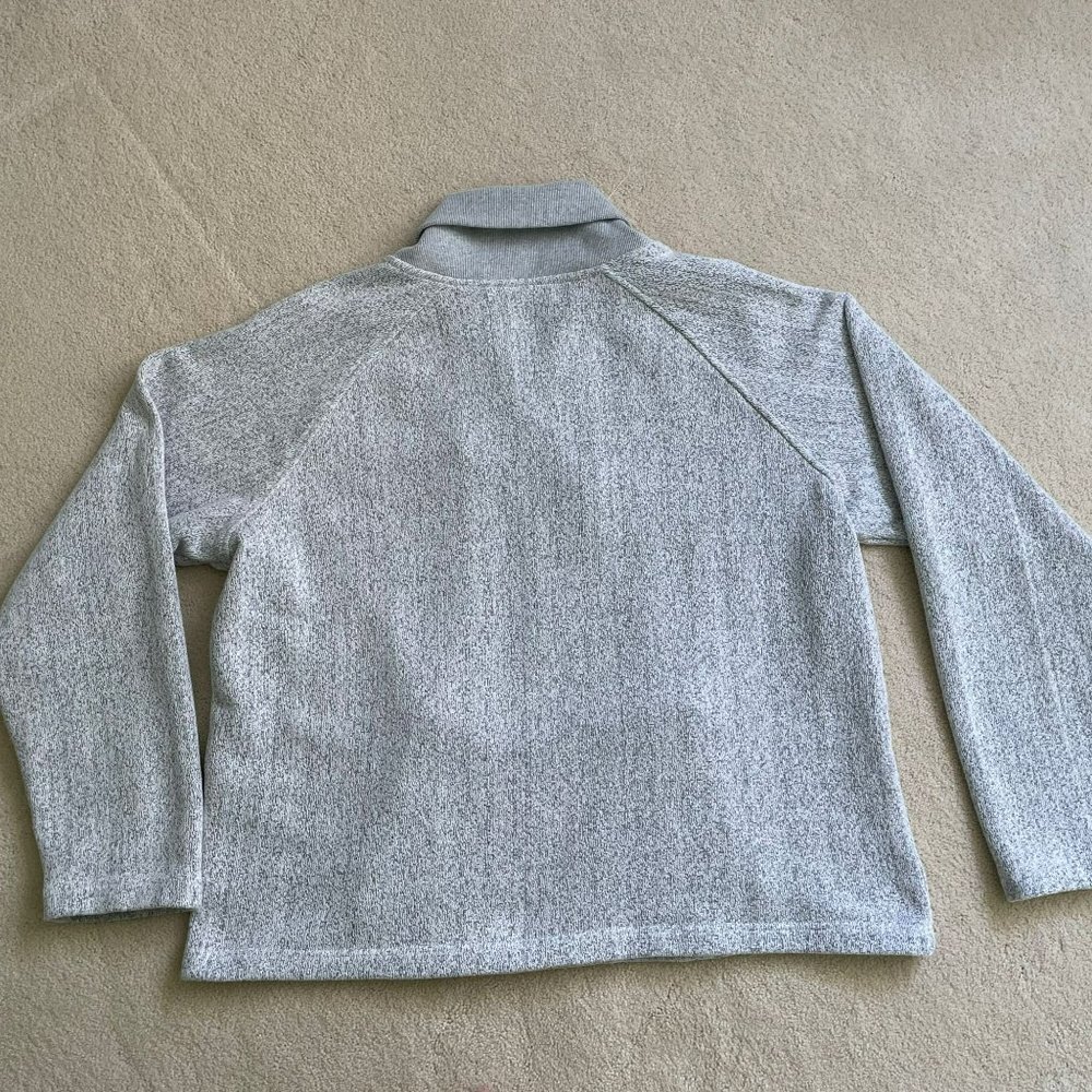 ORVIS Gray Knit Pullover Sweater Sweatshirt Vintage Kangaroo Pocket Women's Size - Picture 6 of 8